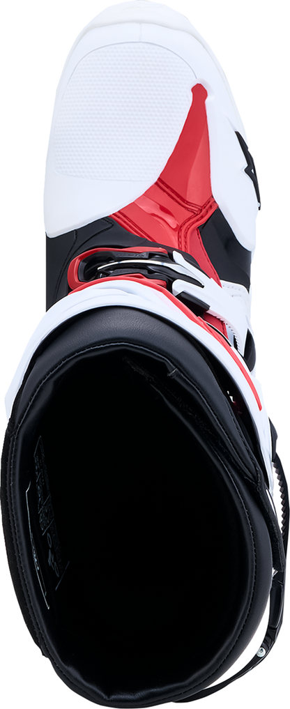 Alpinestars Tech 10 Boots - White/Black/Bright Red