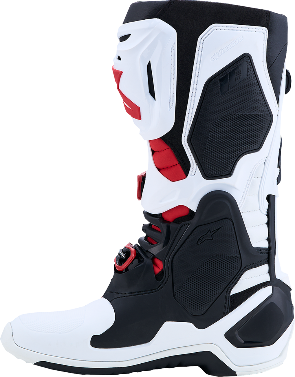 Alpinestars Tech 10 Boots - White/Black/Bright Red