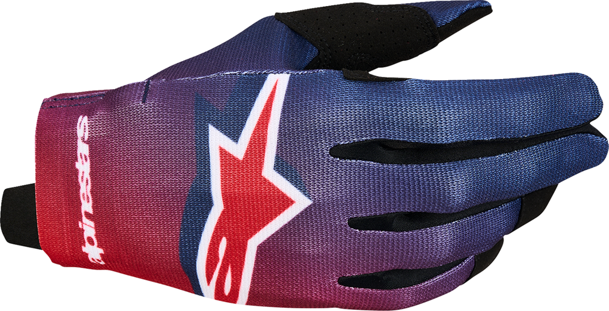 Alpinestars Radar Gloves - Fire Red/DeepBlue