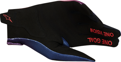 Alpinestars Radar Gloves - Fire Red/DeepBlue