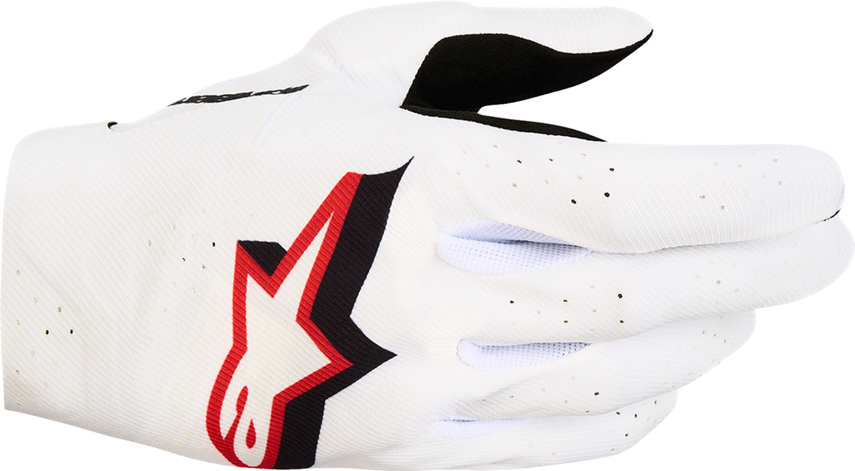 Alpinestars Supertech MX Gloves - White/Black/Fire Red