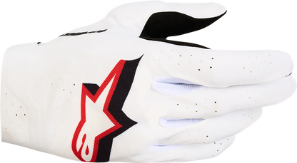 Alpinestars Supertech MX Gloves - White/Black/Fire Red