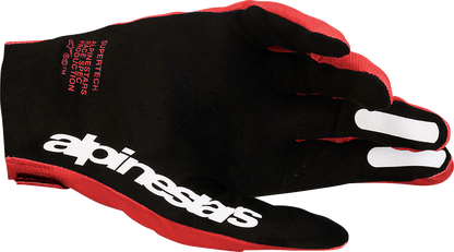 Alpinestars Supertech MX Gloves - Fire Red/Black/White