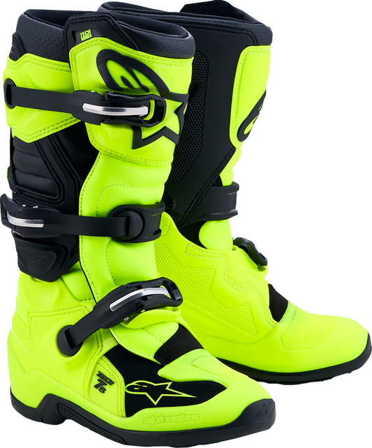 Alpinestars Youth Tech 7S Boots - Fluorescent Yellow/Black