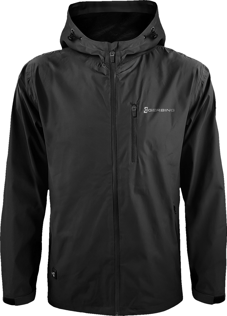 Gerbing Heated Clothing Heated 5V Rain Coat - Black