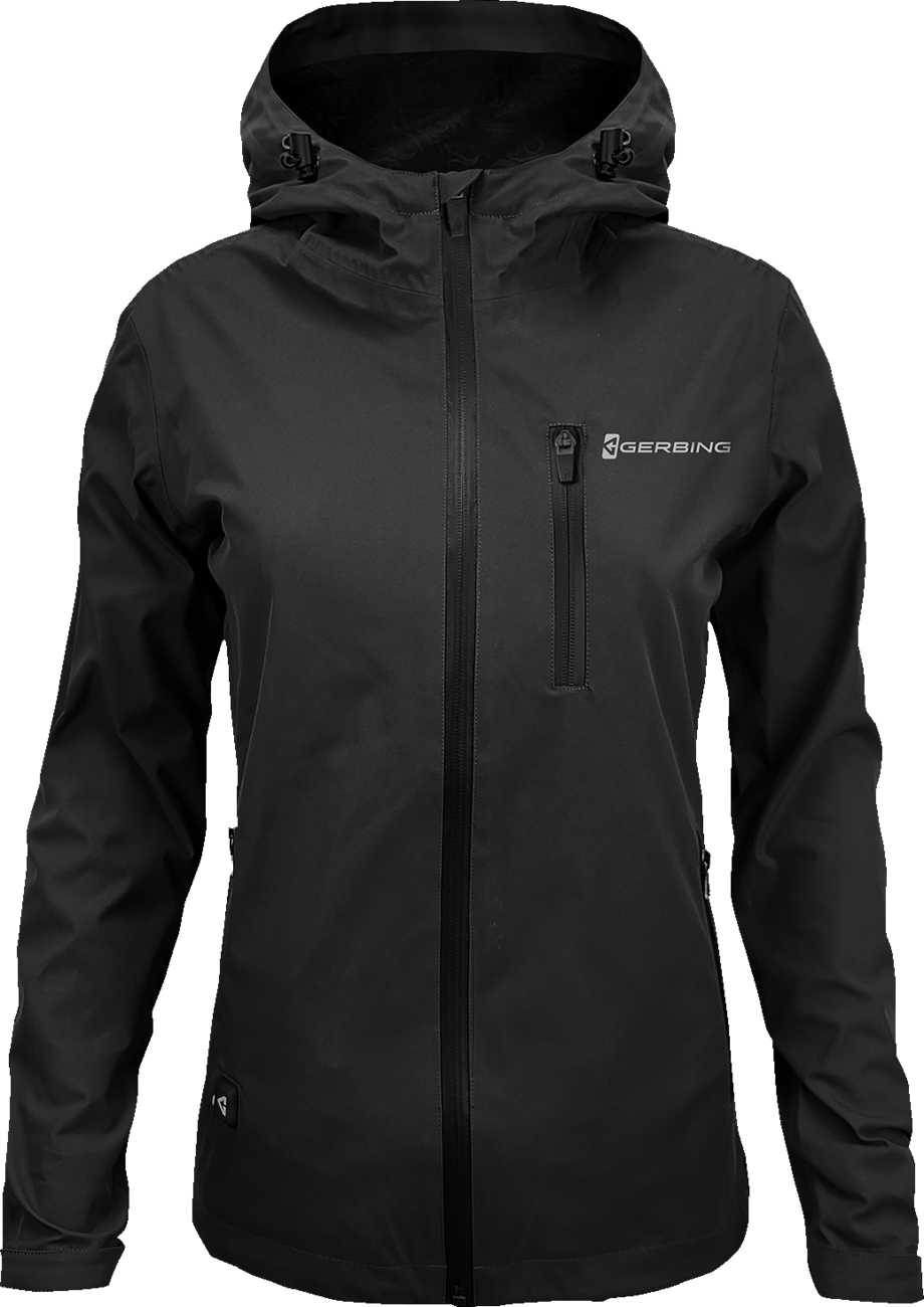 Gerbing Heated Clothing Women's Heated 5V Rain Coat - Black