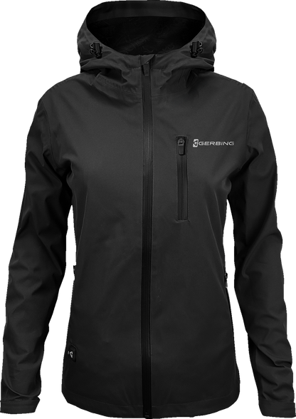 Gerbing Heated Clothing Women's Heated 5V Rain Coat - Black