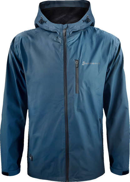 Gerbing Heated Clothing Heated 5V Rain Coat - Mallard Blue