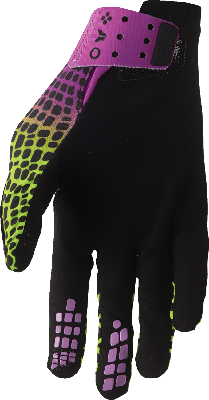 Thor Sportmode Cobra Gloves - Acid/Purple