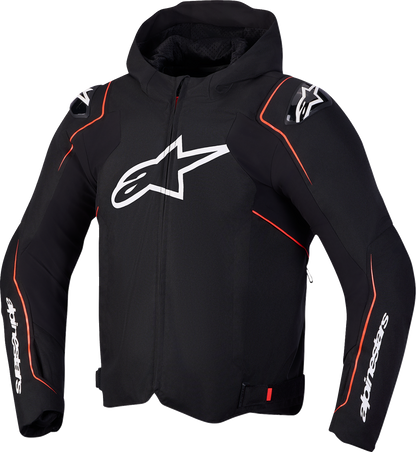 Alpinestars Zaca V2 Waterproof Jacket - Black/Red Fluo