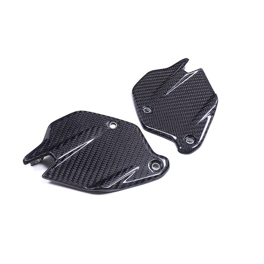 Akoso Carbon Tech - BMW F900R/XR - Carbon Fiber Heel Guards- Twill/Gloss