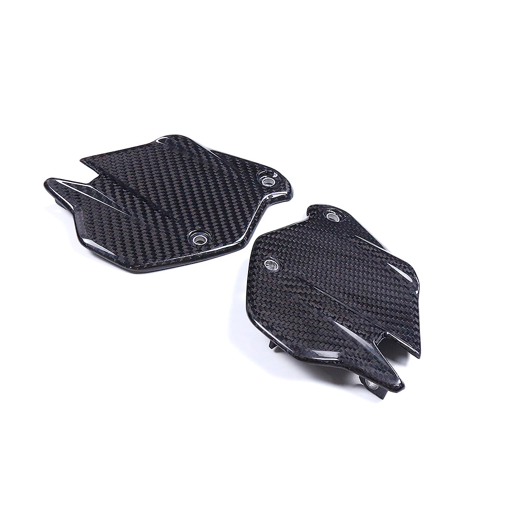 79 Carbon Tech - BMW F900R/XR - Carbon Fiber Heel Guards- Twill/Gloss